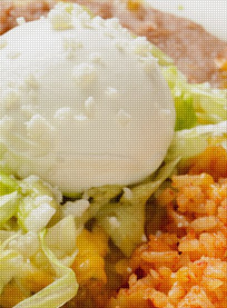 Mi Casa Mexican Food, Beans, Rice