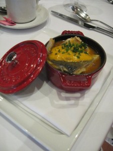 Chef Florent Marneau's Marseille bouillabaisse once at year at Marche Moderne South Coast Plaza, Costa Mesa, CA