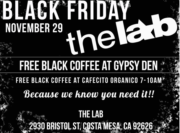 Black Friday at the LAB