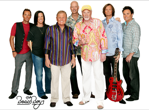 The Beach Boys - Pictured from left to right Christian Love, John Cowsill, Bruce Johnston, Randell Kirsch, Mike Love, Scott Totten, Tim Bonhomme 