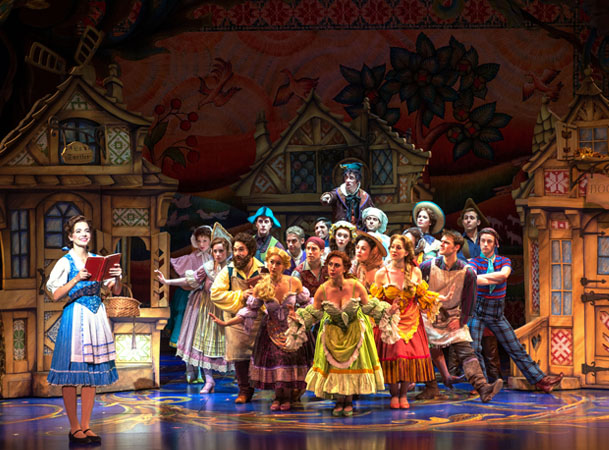 Hilary Maiberger and the cast of Disney's Beauty and the Beast. Photo by Amy Boyle copy