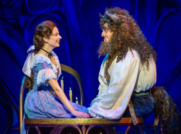 Hilary Maiberger as Belle and Darick Pead as Beast. Photo by Amy Boyle