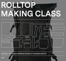 Rolltop Backpack Making Class, May at CanvasWorker