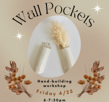 4/25 Hand-Building Workshop: Wall Pockets at Costa Mesa Ceramics