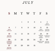 Pop Ups at Purre July 18th-20th