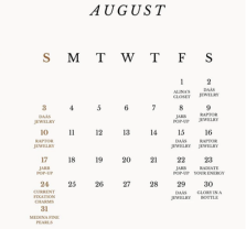 Pop Ups at Purre Aug. 15th-17th