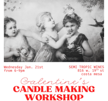 Galentine’s Candle Workshop at Semi Tropic Wines