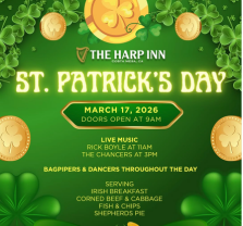 St Patricks Day 2026 at The Harp Inn