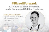 #BlazeItForward: A Tribute to Blaze Bernstein at Segerstrom Center for the Arts Costa Mesa