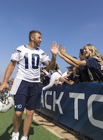 Chargers Training Camp at Jack Hammett Sports Complex in Costa Mesa July 29