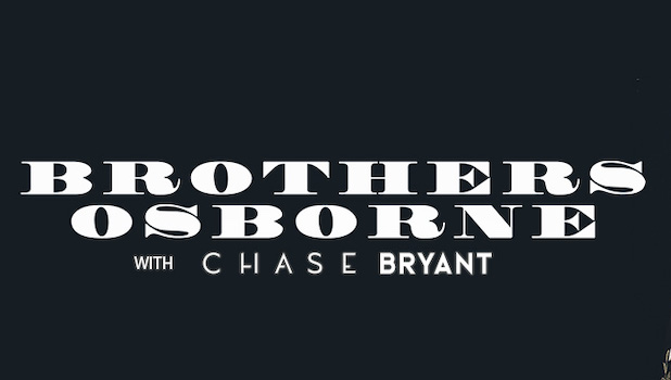 Brothers Osborne with Chase Bryant at the Pacific Amphitheatre in Costa Mesa