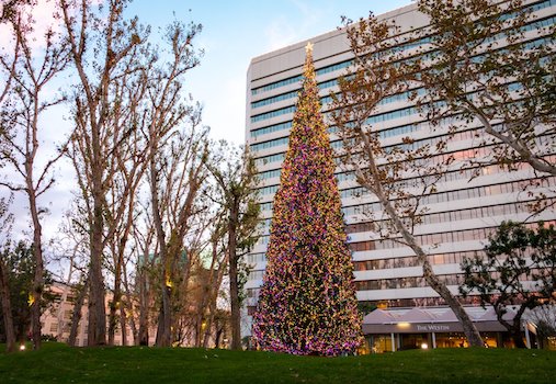 Check out the Louis Vuitton Christmas Tree At South Coast Plaza
