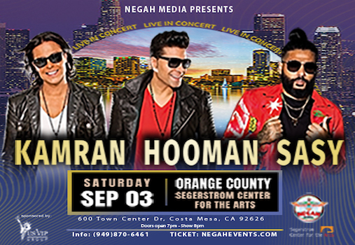 Sasy-Kamran & Hooman at Segerstrom Hall Sasy-Kamran & Hooman at Segerstrom Hall