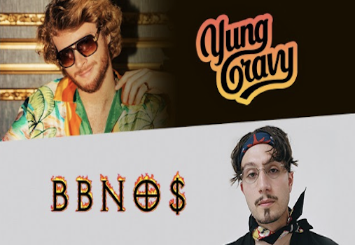 Yung Gravy with bbno$ at The Pacific Amphitheatre Yung Gravy with bbno$ at The Pacific Amphitheatre
