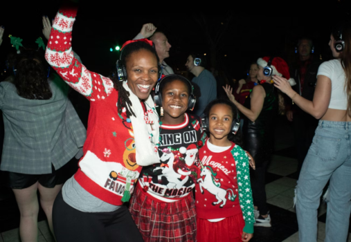 Silent Night Silent Disco 2025 at Argyros Plaza