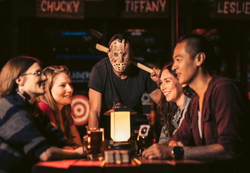 Halfway to Halloween at Slashers Axe Throwing & Ales